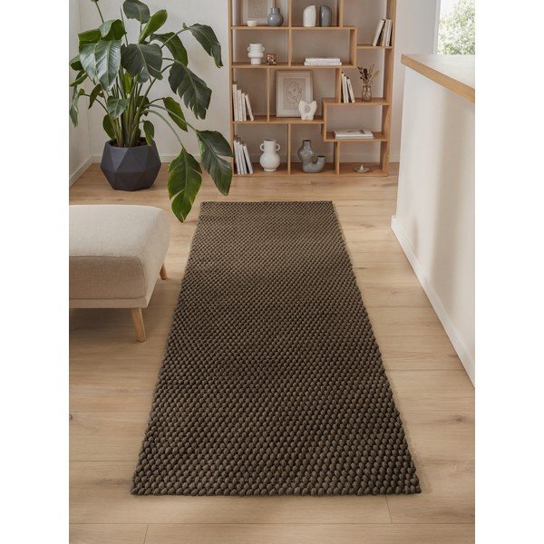 Tamsiai rudos spalvos lauko kilimas 80x250 cm Southwark – Ted Baker-image-1