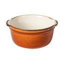 Mažas dubuo iš akmens masės raudonos plytų spalvos/smėlio spalvos 560 ml Poterie – Casafina