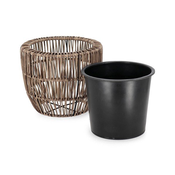 Iš plastiko/iš dirbtinio rotango vazonai 3 vnt. ø 44 cm Ayun – Bizzotto-image-2
