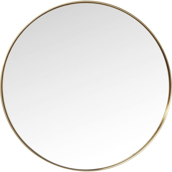Apvalus veidrodis su žalvario rėmu Kare Design Round Curve, ⌀ 100 cm