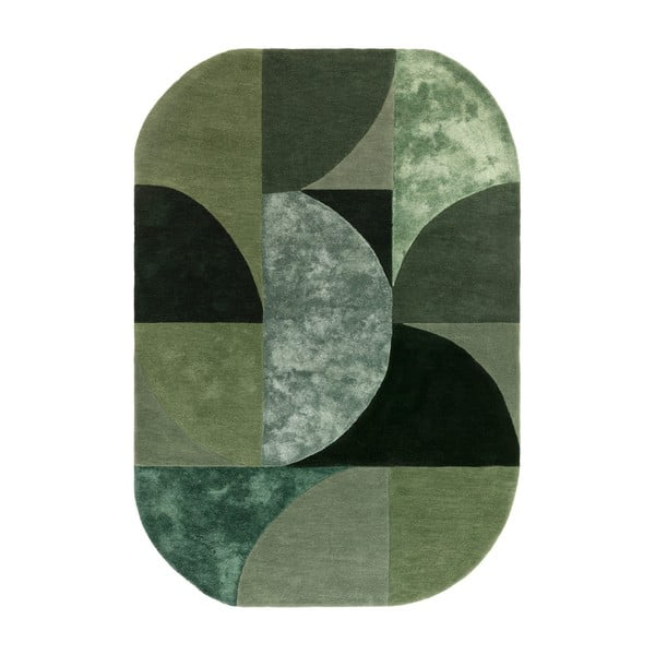 Iš vilnos kilimas tamsiai žalios spalvos 200x300 cm Forest – Asiatic Carpets