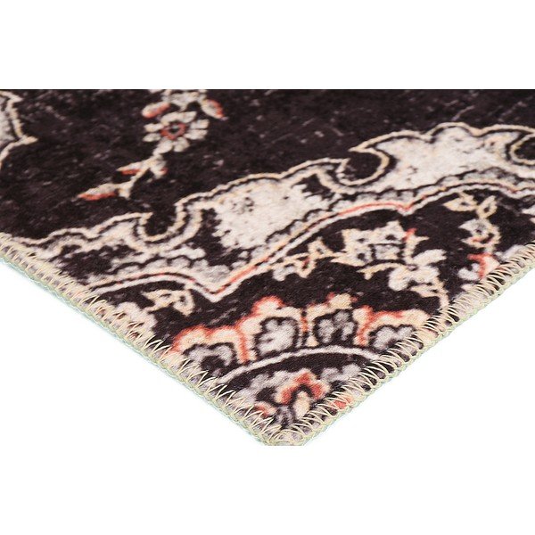 Juodas plaunamas kilimas 180x120 cm - Vitaus-image-2