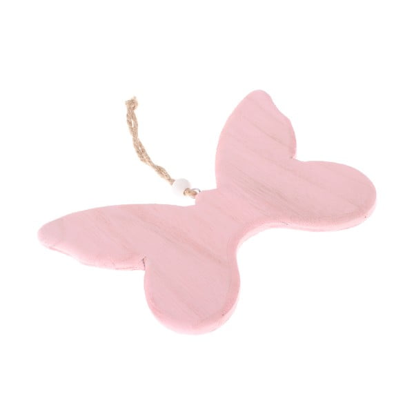 Rožinė medinė pakabinama dekoracija Dakls So Cute Butterfly