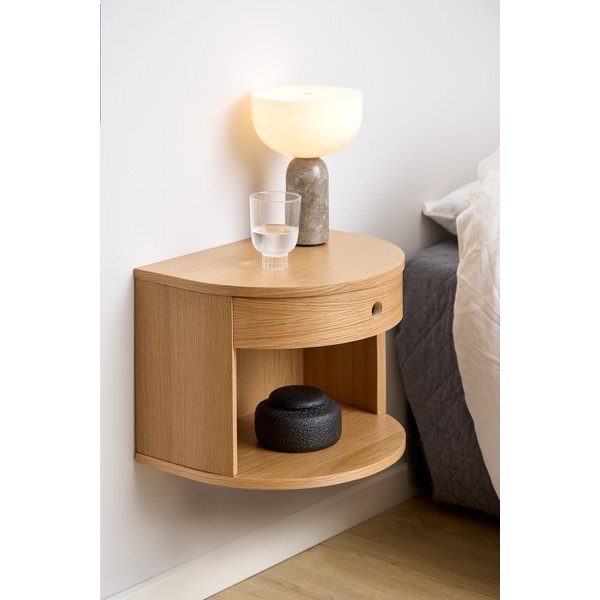 Šviesios natūralios spalvos naktinis staliukas iš ąžuolo Paron – Actona-image-1