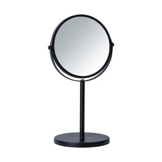 Juodas kosmetinis veidrodėlis Wenko Assisi, ⌀ 17 cm