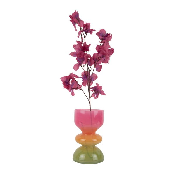 Oranžinės spalvos/rožinės spalvos iš stiklo  vaza (aukštis 20,5 cm) Funky Vibes – PT LIVING-image-2