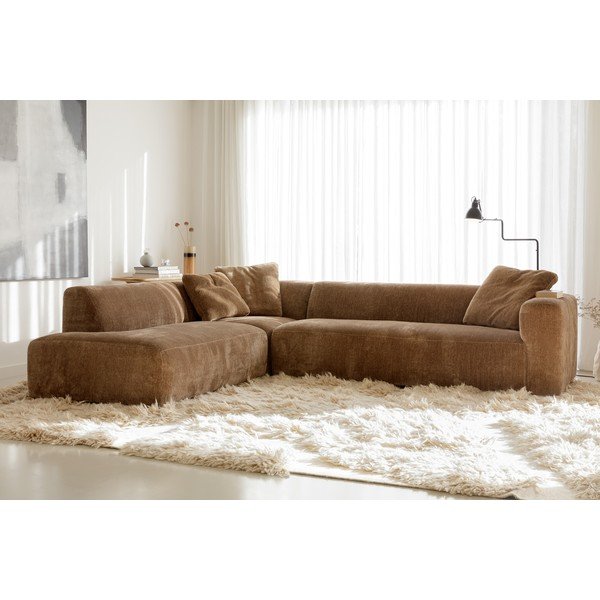 Rudos spalvos iš velveto kampinė sofa (su kairiuoju kampu) Annie – Sits-image-3