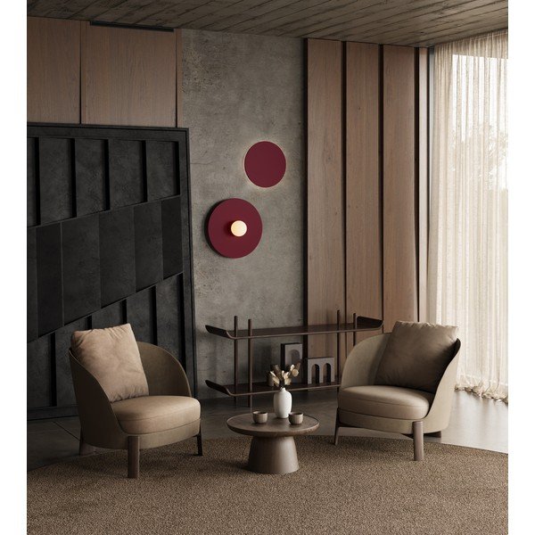 Tamsiai mėlynos spalvos iš metalo sieninė lempa ø 50 cm AKE – Thoro-image-3