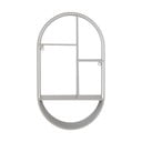 Iš metalo kelių aukštų sieninė lentyna šviesiai pilkos spalvos 35 cm Feira – House Nordic