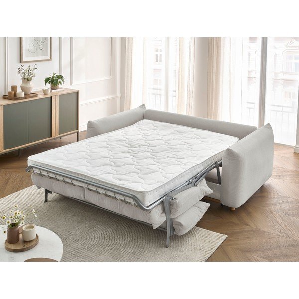 Sulankstoma sofa šviesiai pilkos spalvos 214 cm Ernest – Bobochic Paris-image-1