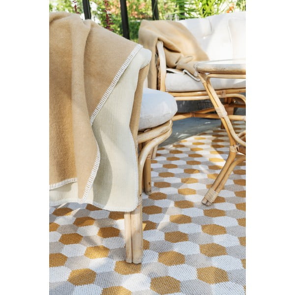 Ochros spalvos lauko kilimas 70x160 cm Dana Ochre – Pappelina-image-3