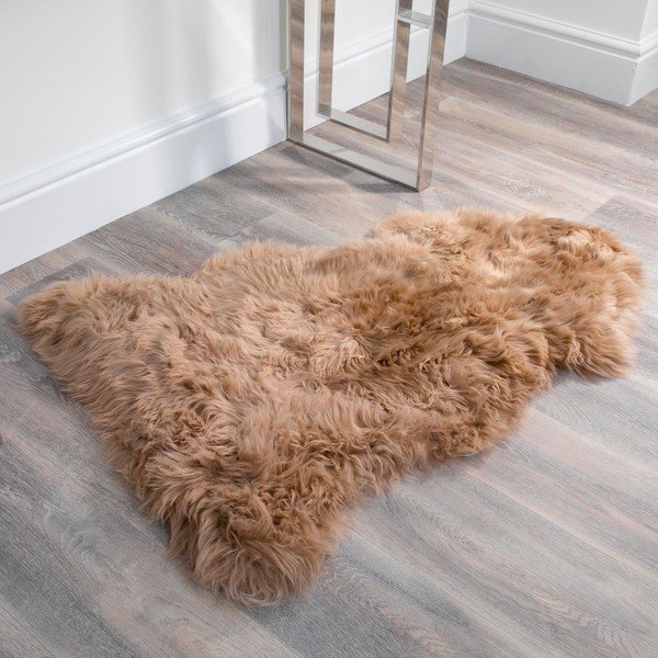 Šviesiai rudos spalvos avikailis Native Natural Sheep, 60 x 120 cm-image-1