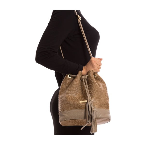 Pilkai ruda odinė rankinė "Isabella Rhea Paolina-image-2