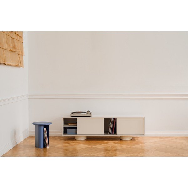 Pilkai smėlinės spalvos TV spintelė 160x48x42 cm Taro – noo.ma-image-1