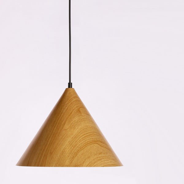Kabantis šviestuvas rudos spalvos ø 32 cm su metaliniu gaubtu Dunca – Candellux Lighting-image-1