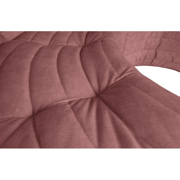 Kampinė sofa iš velveto šviesiai rožinės spalvos (kintama) Bag – WOOOD-image-1