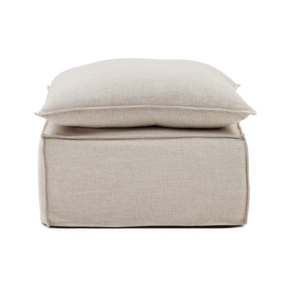 Smėlio spalvos iš lino taburetė Anarela – Kave Home