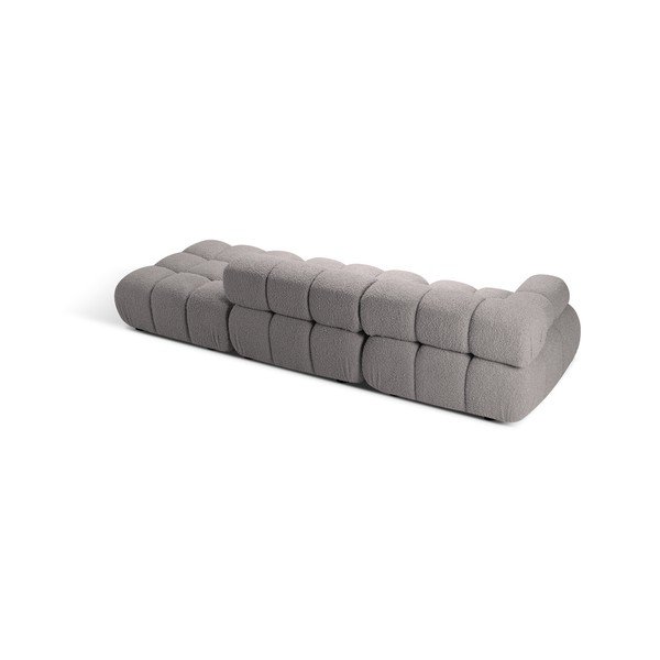 Iš boucle sofa šviesiai pilkos spalvos 288 cm Bellis – Micadoni -image-4