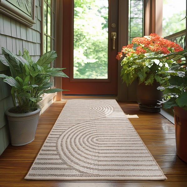 Smėlio spalvos lauko kilimas 80x250 cm Desert 1301 – Ayyildiz Carpets-image-1