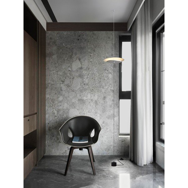 Matinės baltos spalvos iš aliuminio pastatomas šviestuvas LED su pritemdymo funkcija (aukštis 370 cm) Olos – Nova Luce-image-1