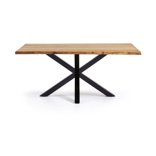 Valgomojo stalas su ąžuolo dekoro stalviršiu 90x160 cm Argo – Kave Home-image-2