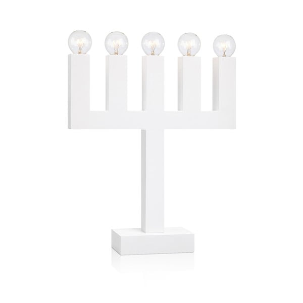 Baltos spalvos žvakidė Markslöjd Agne, aukštis 40 cm