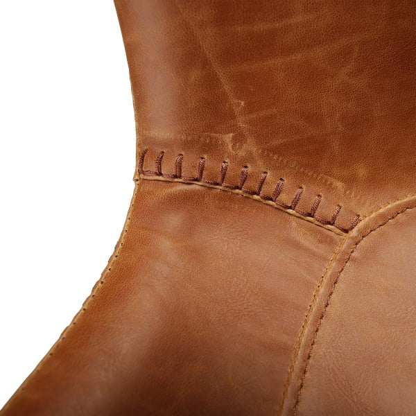 Ruda odinė valgomojo kėdė DAN-FORM Denmark Hype-image-4