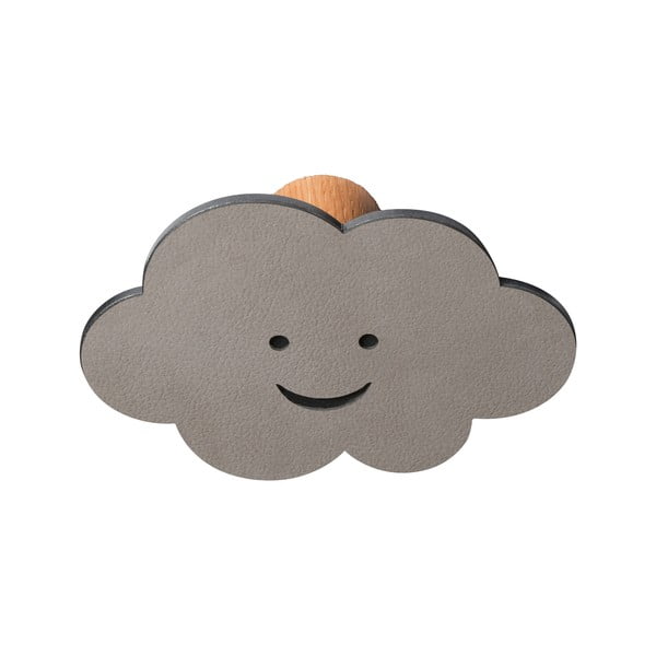 Sieninis pilkos spalvos iš plieno kablys Cloud Dot Nupo – LIND DNA