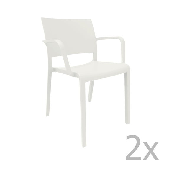 2 baltų sodo kėdžių rinkinys "Resol Fiona New