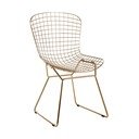 Auksinės spalvos iš metalo valgomojo kėdė District – Premier Housewares