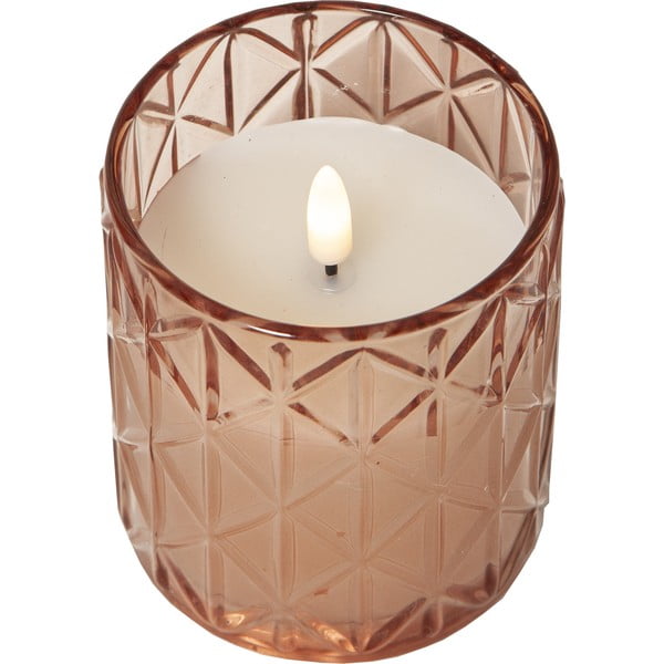 LED žvakė reikia baterijų (aukštis 10 cm) Flamme Romb – Star Trading-image-4