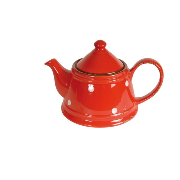 Raudonas keraminis arbatinukas "Antic Line Tea Red", 480 ml