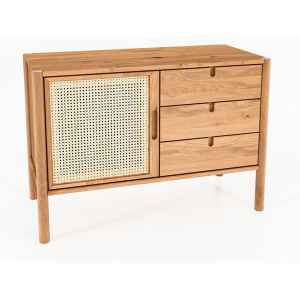 Žema ąžuolinė komoda 97x69 cm Pola - The Beds