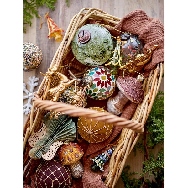 Iš stiklo Kalėdų eglutės žaisliukai Jullie – Bloomingville-image-1