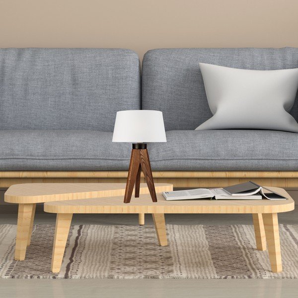 Baltas/natūralus stalinis šviestuvas - LAMKUR-image-3