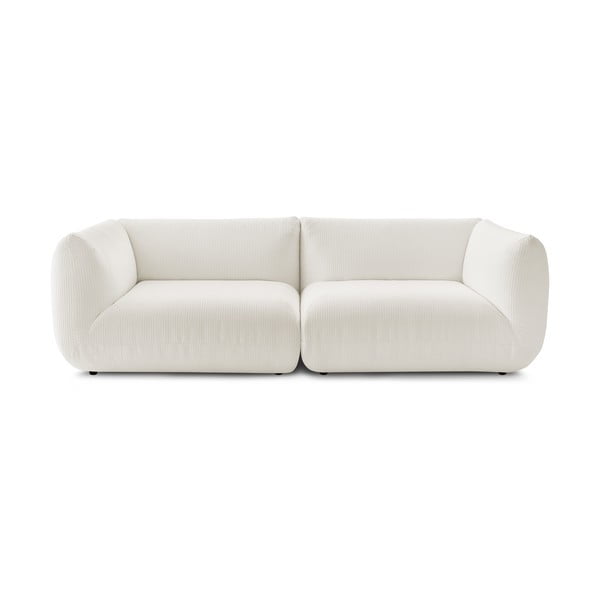 Balta velvetinė sofa 260 cm Lecomte - Bobochic Paris