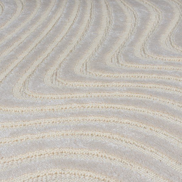 Smėlio spalvos vilnonis kilimas 170x120 cm Patna Channel - Flair Rugs-image-2