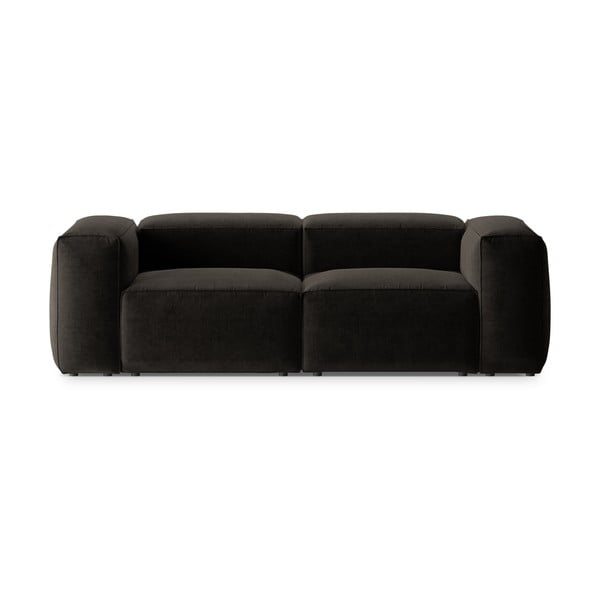 Juodos spalvos sofa 224 cm Bergamo – Cosmopolitan Design