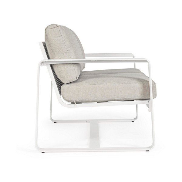Baltos spalvos iš aliuminio sodo sofa Merrigan   – Bizzotto-image-4