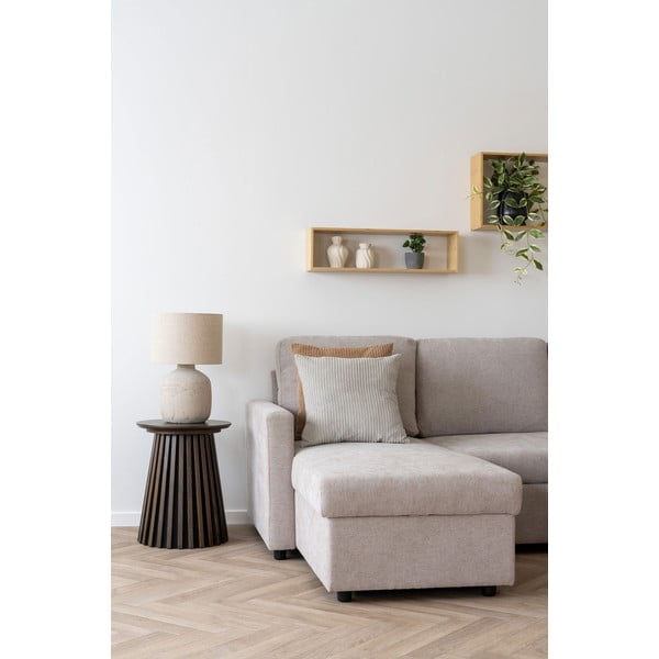 Iš bambuko kelių aukštų sieninė lentyna natūralios spalvos 70 cm Ember – House Nordic-image-4