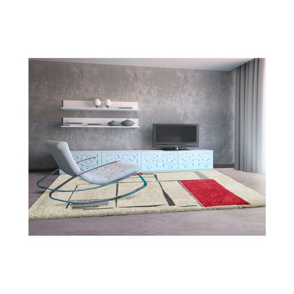 Baltas ir raudonas kilimas Universal Nature, 160 x 230 cm-image-2