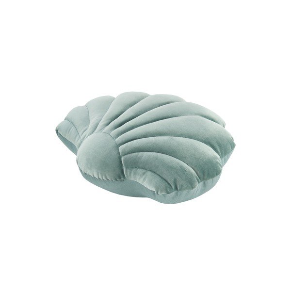 Žalias aksominis dekoratyvinis pagalvės užvalkalas Westwing Collection Shell, 27 x 32 cm-image-2