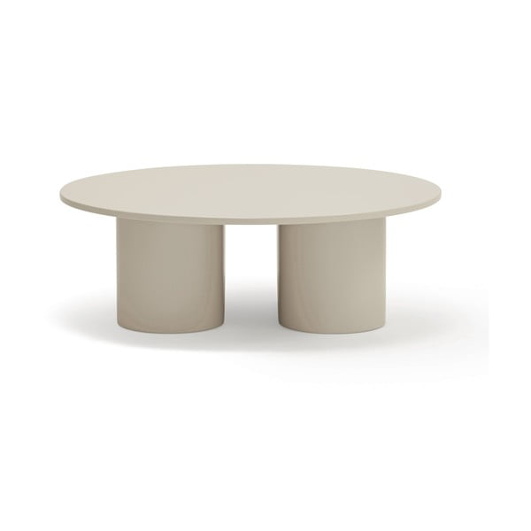 Kavos staliukas kreminės spalvos 110x111 cm Totem – Teulat