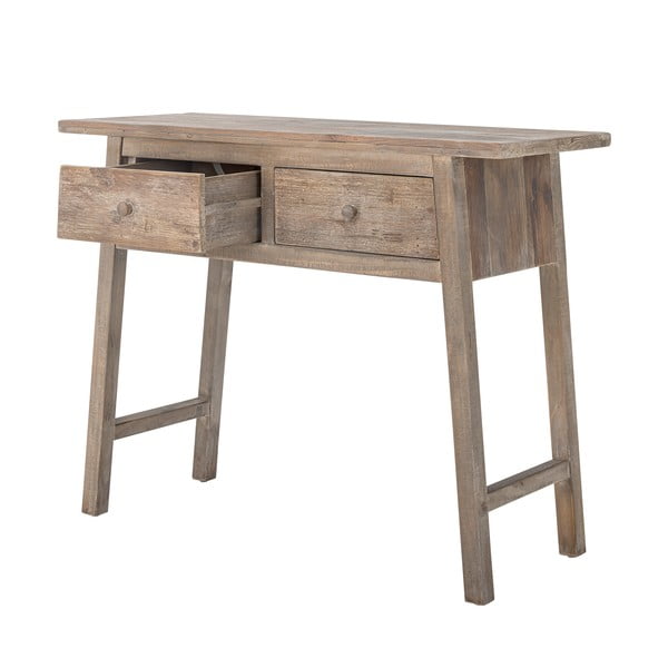 Iš pušies masyvo konsolinis staliukas natūralios spalvos 40x100 cm Camden – Bloomingville-image-3