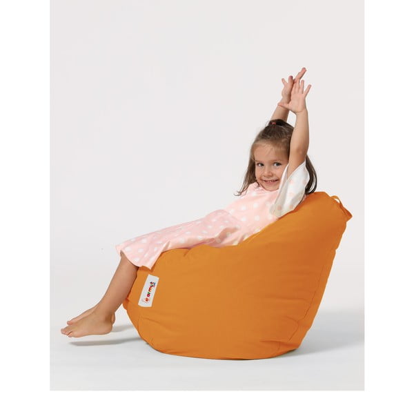 Vaikiškas sėdmaišis oranžinės spalvos Premium – Floriane Garden-image-2
