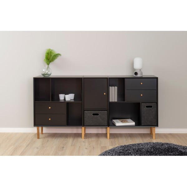 Juoda modulinė lentynų sistema 43x33 cm Z Cube - Tenzo-image-1