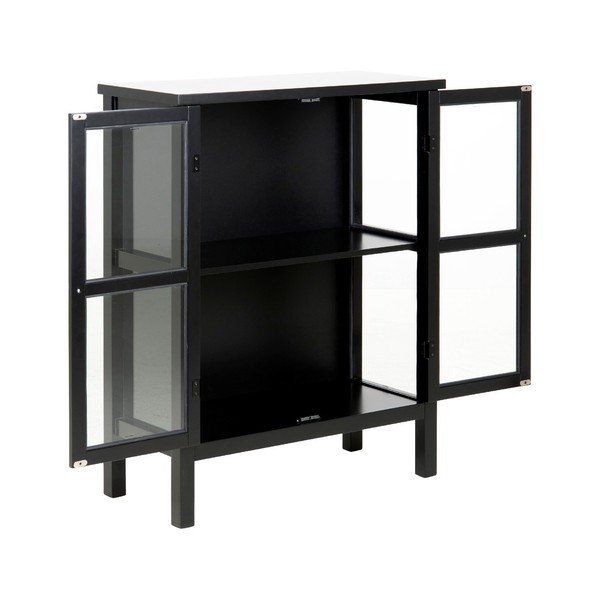 Actona Eton juoda 2 durų vitrina, aukštis 99,5 cm-image-3