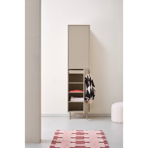 Smėlio spalvos iš MDF plokštės drabužių spinta 50x210x55 cm Kipp – Jotex-image-2