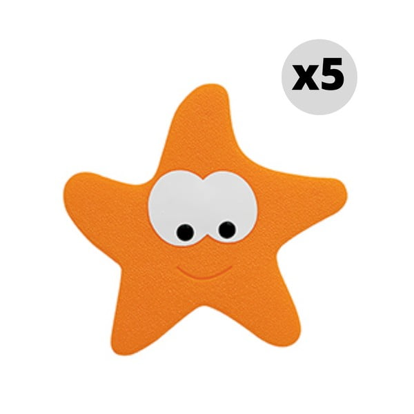 Vaikiški neslystantys kilimėliai 5 vnt. vonioms 12x13 cm Starfy – Spirella-image-2