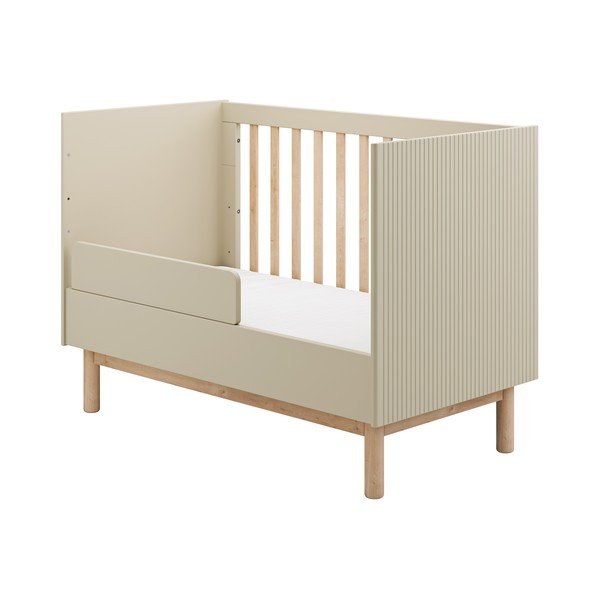 Vaikiška lovelė kreminės spalvos 60x120 cm Miloo – Pinio-image-4